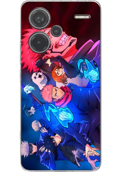 Redmi Note 13 Pro Plus 5g Uyumlu Jujutsu Kaisen Baskılı Silikon Kılıf