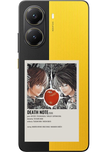 Poco X7 Pro Uyumlu Death Note Poster Tasarımlı Baskılı Silikon Kılıf