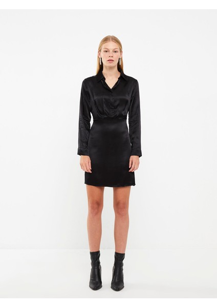 Yeni Sezon Düz Uzun Kollu Saten Kadın Abiye Elbise modelleri