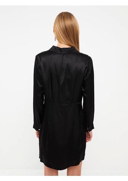 Yeni Sezon Düz Uzun Kollu Saten Kadın Abiye Elbise indirimleri