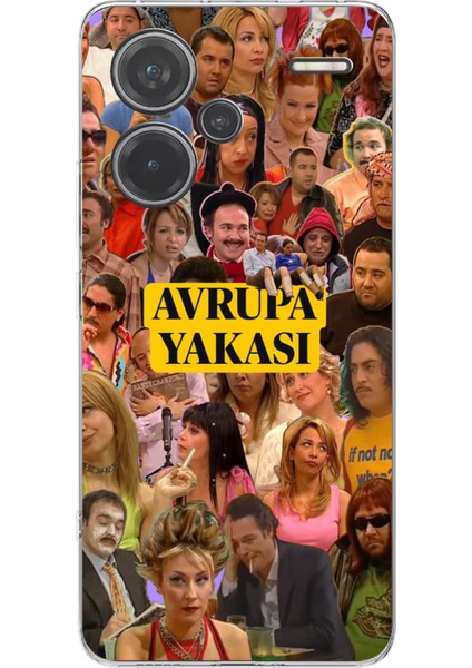 Redmi Note 13 Pro Plus 5g Uyumlu Avrupa Yakası Baskılı Silikon Kılıf