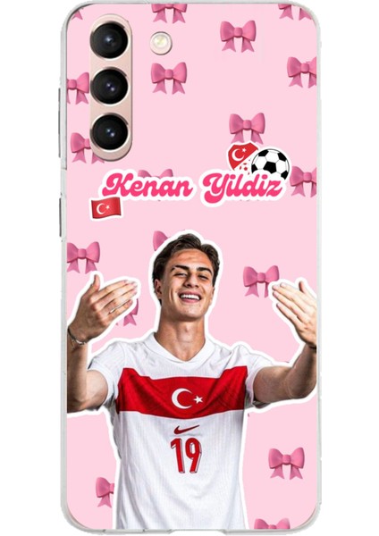 Samsung Galaxy S21 Uyumlu Kenan Yıldız Kurdele Baskılı Silikon Kılıf