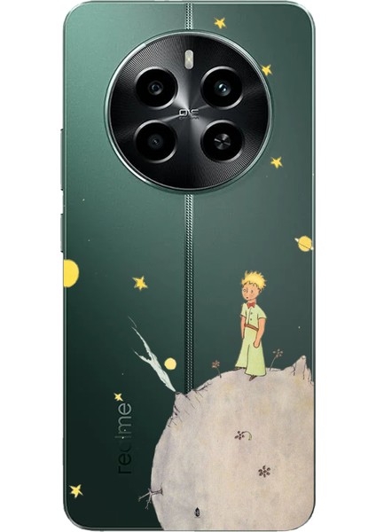 Realme 12 Pro - Pro Plus Uyumlu Küçük Prens Tasarımlı Baskılı Silikon Kılıf