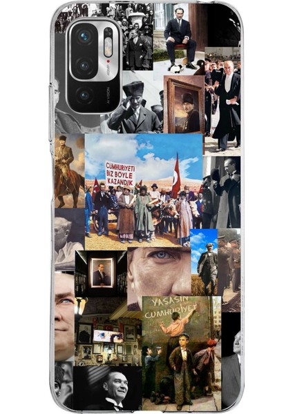 Redmi Note 10 5g Uyumlu Atatürk Cumhuriyet Baskılı Silikon Kılıf