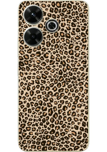 Redmi 13 Uyumlu Leopar Tasarımlı Baskılı Silikon Kılıf