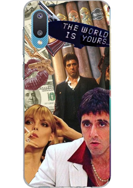 Samsung Galaxy A02 Uyumlu The Worlds Is Yours Tasarımlı Baskılı Silikon Kılıf