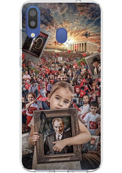 Samsung Galaxy M20 Uyumlu Atatürk Anıtkabir Baskılı Silikon Kılıf