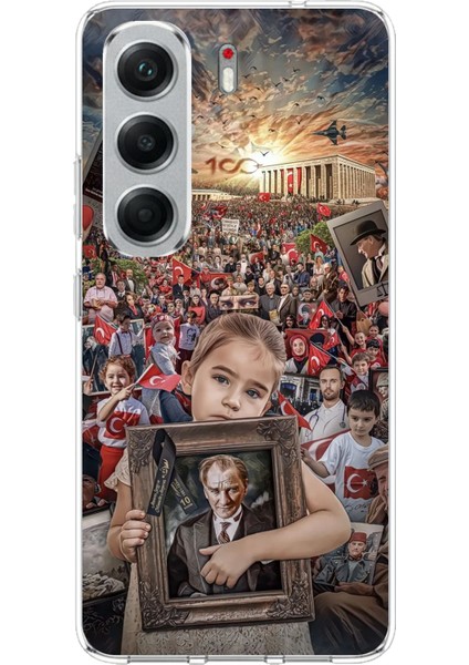Tecno Camon 40 Pro Uyumlu Atatürk Anıtkabir Baskılı Silikon Kılıf
