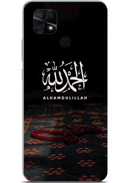 Redmi 10C - Poco C40 Uyumlu Elhamdülillah Tesbih Baskılı Silikon Kılıf