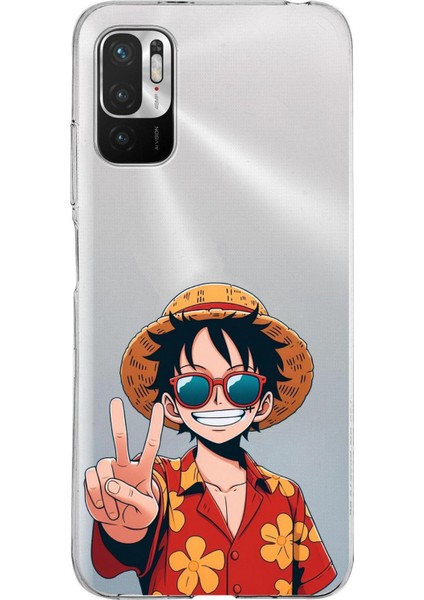 Redmi Note 10 5g Uyumlu Monkey D. Luffy Tasarımlı Baskılı Silikon Kılıf