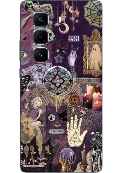 Infinix Hot 50 Pro Plus Uyumlu Hallowen Cadılar Astroloji Baskılı Silikon Kılıf