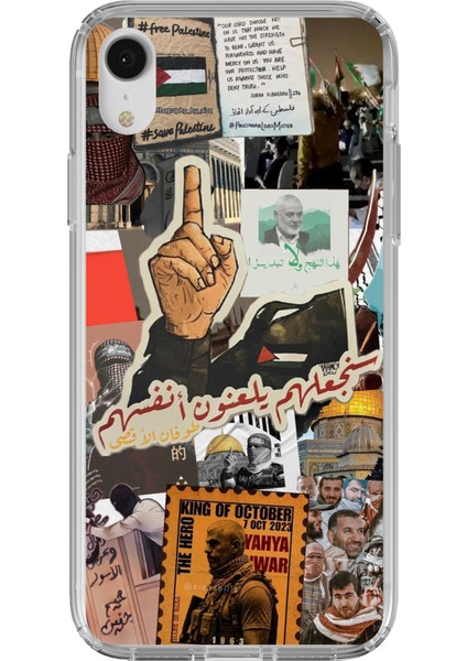 iPhone Xr Uyumlu Filistin Özgürlük Baskılı Silikon Kılıf