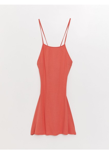 Yeni Sezon U Yaka Düz Askılı Kadın Plaj Elbisesi indirimleri