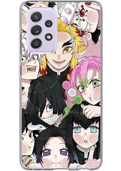 Samsung Galaxy A72 Uyumlu Demon Slayer Manga Baskılı Silikon Kılıf