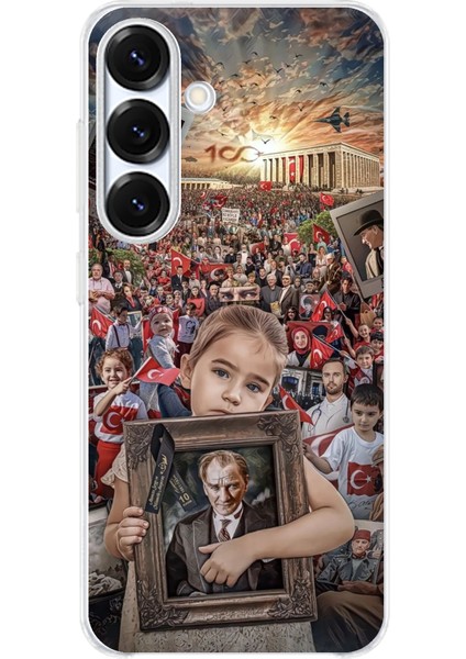 Samsung Galaxy S25 Plus Uyumlu Anıtkabir Atatürk Portre Baskılı Silikon Kılıf