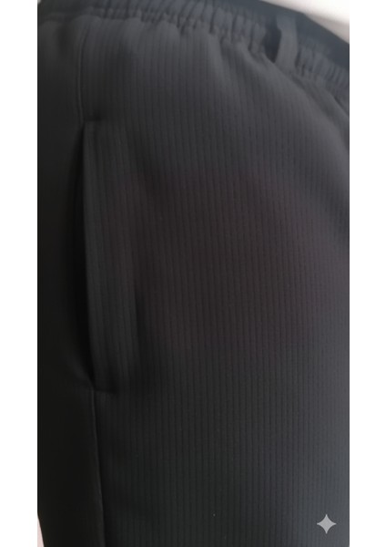 Online Collections Hac ve Umre için Şık Kesim, Rahat Kalıp Erkek Şalvar Pantolon Siyah - L