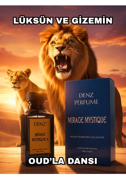 Perfume Mirage Mystıque 4 %40 Esans Ünisex Parfüm Oud Ile Baştan Çıkaran Bir Deneyim