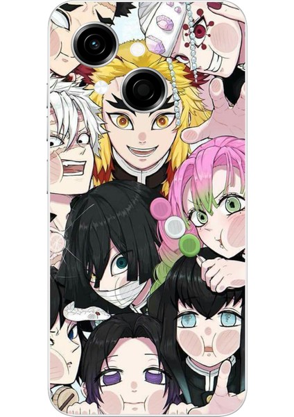 Tecno Spark Go 1 Uyumlu Demon Slayer Manga Baskılı Silikon Kılıf