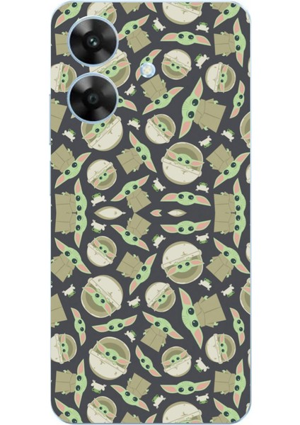 Realme Note 60 Uyumlu Minik Yodalar Duvar Kağıdı Baskılı Silikon Kılıf