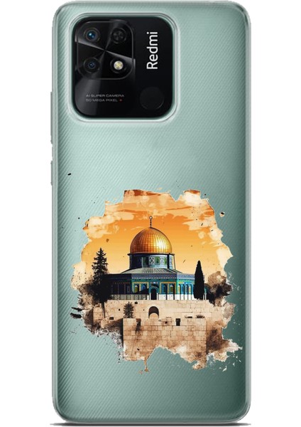 Redmi 10C - Poco C40 Uyumlu Mescid-I Aksa Tasarımlı Baskılı Silikon Kılıf