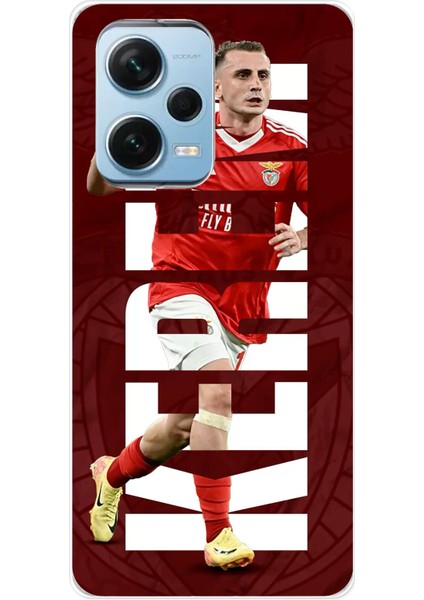 Redmi Note 12 Pro 5g Uyumlu Kerem Aktürkoğlu Benfica Baskılı Silikon Kılıf