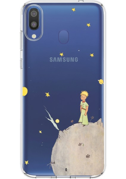 Samsung Galaxy M20 Uyumlu Küçük Prens Tasarımlı Baskılı Silikon Kılıf