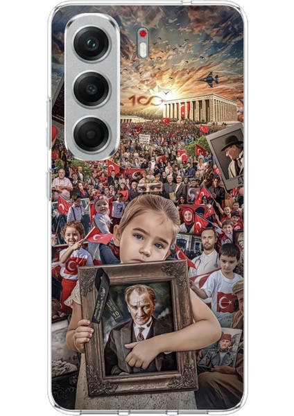 Tecno Camon 40 Pro Uyumlu Anıtkabir Atatürk Portre Baskılı Silikon Kılıf