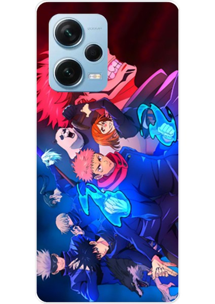 Redmi Note 12 Pro 5g Uyumlu Jujutsu Kaisen Baskılı Silikon Kılıf