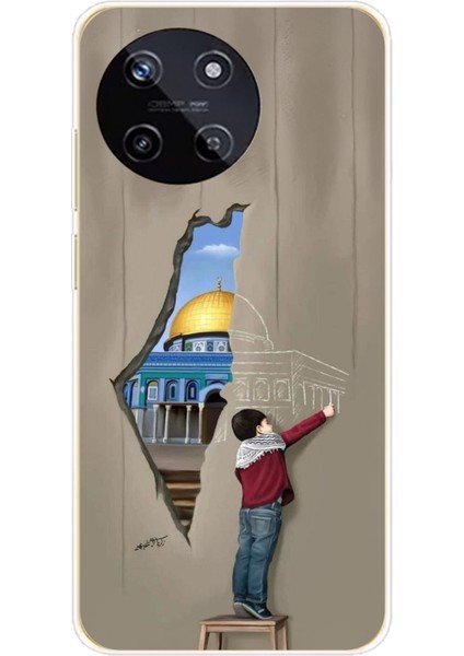 Realme 11 4g Uyumlu Mescid-I Aksa Duvar Baskılı Silikon Kılıf