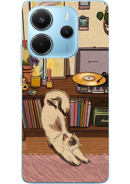 Redmi Note 14 4g Uyumlu Nostaljik Köpek Tasarımlı Baskılı Silikon Kılıf