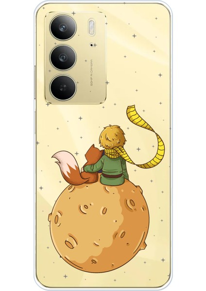 Realme C75 Uyumlu Küçük Prens Gezegen Boa Tasarımlı Baskılı Silikon Kılıf
