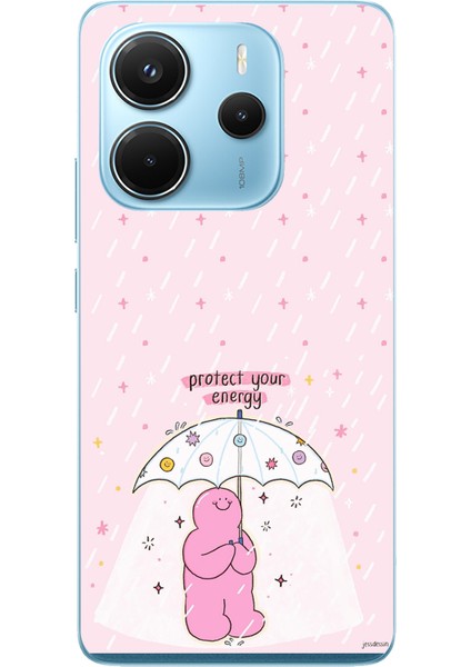 Redmi Note 14 4g Uyumlu Protect Your Energy Tasarımlı Baskılı Silikon Kılıf