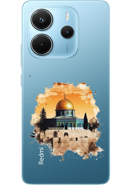 Redmi Note 14 4g Uyumlu Mescid-I Aksa Tasarımlı Baskılı Silikon Kılıf
