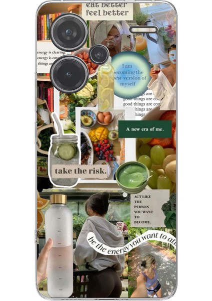 Redmi Note 13 Pro Plus 5g Uyumlu Sağlıklı Yaşam Diyet Motivasyon Baskılı Silikon Kılıf