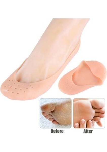 Silikon Patik, Ayak Rahatlatıcı, Nemlendirici,nasır Koruyucu, Topuk Dikeni Için Rahatlatıcı Patik( 1 Çift)