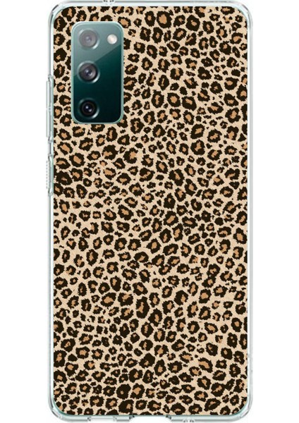Samsung Galaxy S20 Fe Uyumlu Leopar Tasarımlı Baskılı Silikon Kılıf