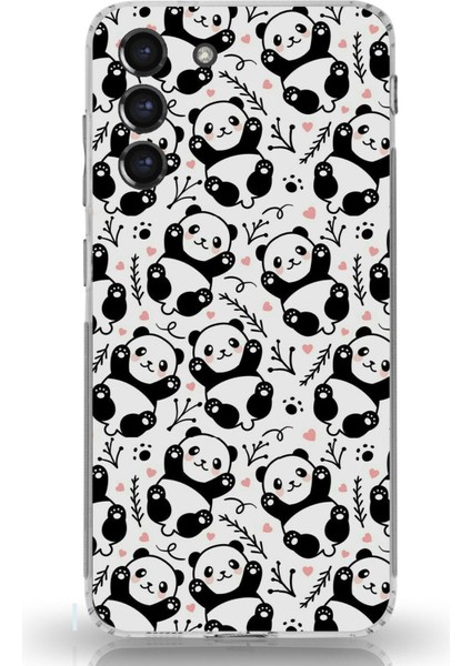 Samsung Galaxy S21 Fe Uyumlu Minik Pandalar Baskılı Silikon Kılıf
