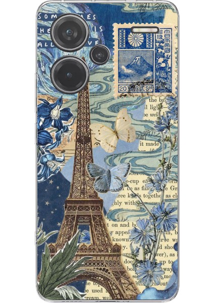 Redmi Note 13 Pro Plus 5g Uyumlu Paris ve Eyfel Kulesi Baskılı Silikon Kılıf