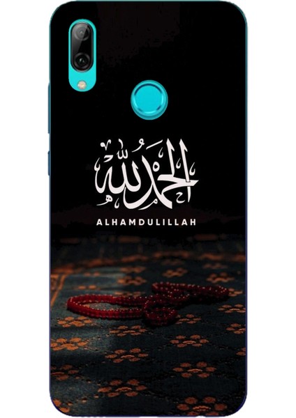 Huawei P Smart 2019 Uyumlu Elhamdülillah Tesbih Baskılı Silikon Kılıf