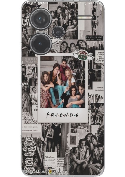 Redmi Note 13 Pro Plus 5g Uyumlu Friends Nostalji Tasarımlı Tasarımlı Baskılı Silikon Kılıf