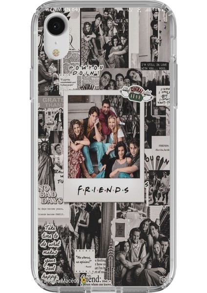 iPhone Xr Uyumlu Friends Nostalji Tasarımlı Tasarımlı Baskılı Silikon Kılıf