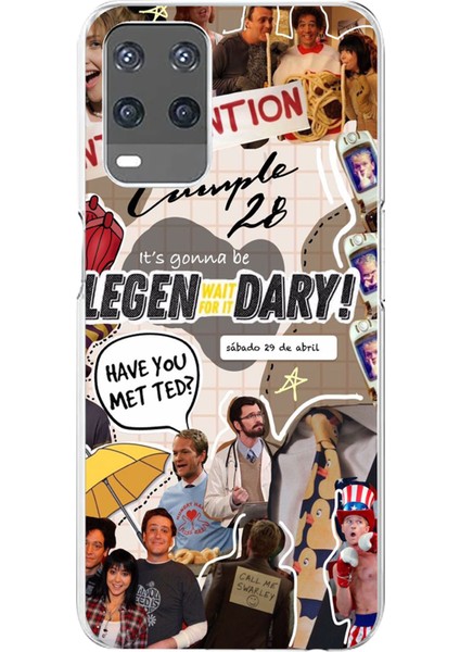 Oppo A54 Uyumlu Retro Gazete How I Met Your Mother Tasarımlı Baskılı Silikon Kılıf