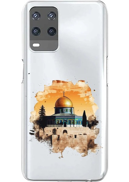 Oppo A54 Uyumlu Mescid-I Aksa Tasarımlı Baskılı Silikon Kılıf