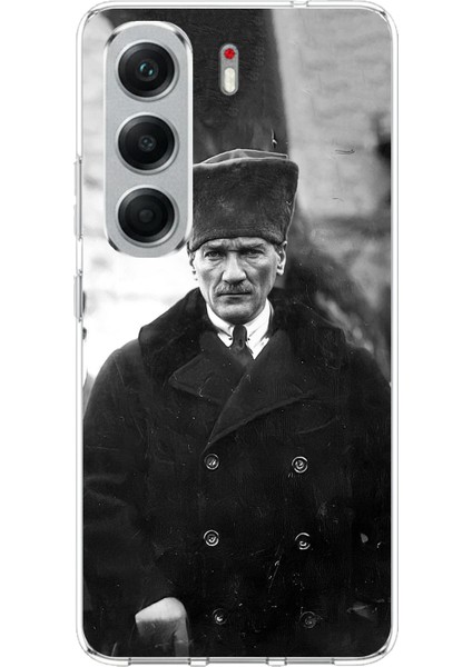 Tecno Camon 40 Pro Uyumlu Mustafa Kemal Atatürk Portre Baskılı Silikon Kılıf