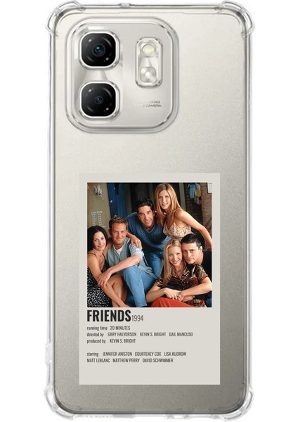 Infinix Hot 50I - Smart 9 Uyumlu Friends Mini Poster Tasarımlı Baskılı Silikon Kılıf