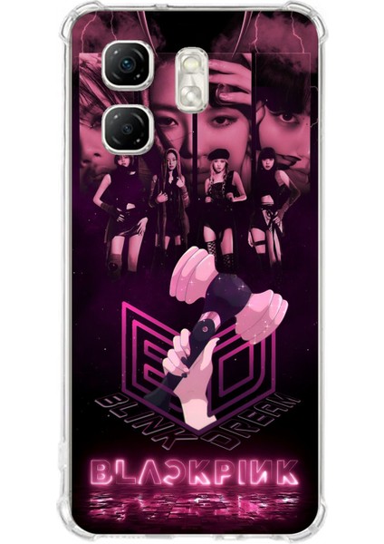 Infinix Hot 50I - Smart 9 Uyumlu Blackpink Poster Baskılı Silikon Kılıf
