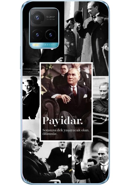 Vivo Y21S/Y33S/Y32 Uyumlu Atatürk Payidar Baskılı Silikon Kılıf