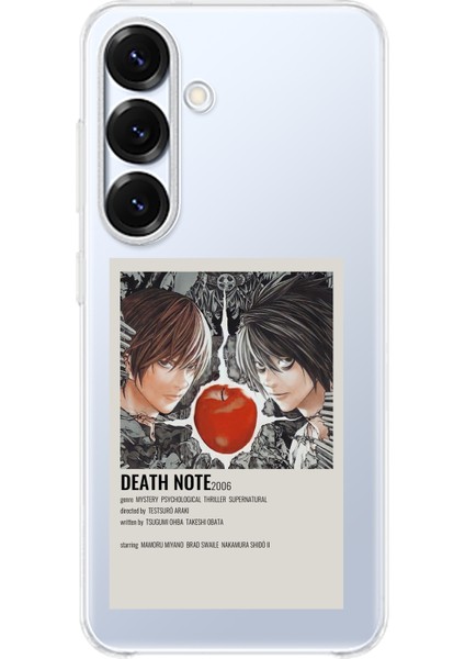 Samsung Galaxy S25 Uyumlu Death Note Poster Tasarımlı Baskılı Silikon Kılıf