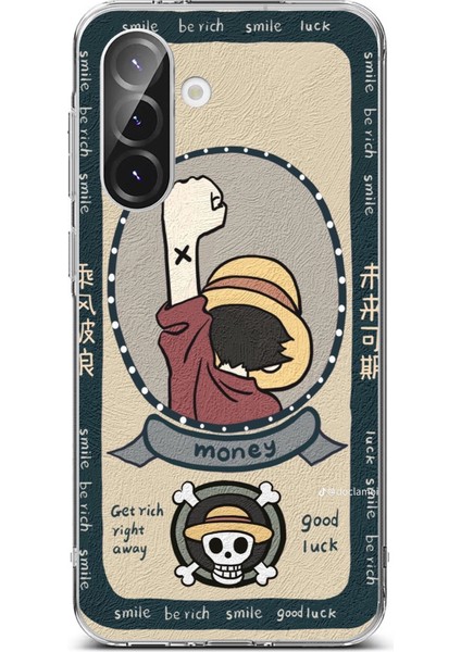 Samsung Galaxy A56 Uyumlu One Piece Dolar Baskılı Silikon Kılıf