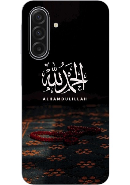 Samsung Galaxy A17 Uyumlu Elhamdülillah Tesbih Baskılı Silikon Kılıf
